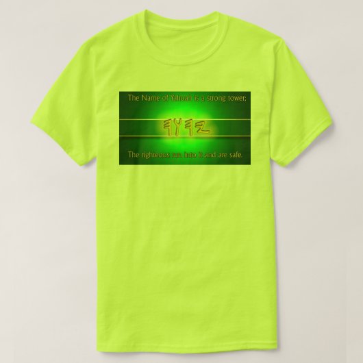 Proverbs 18:10 Shirt (Design voorkant)