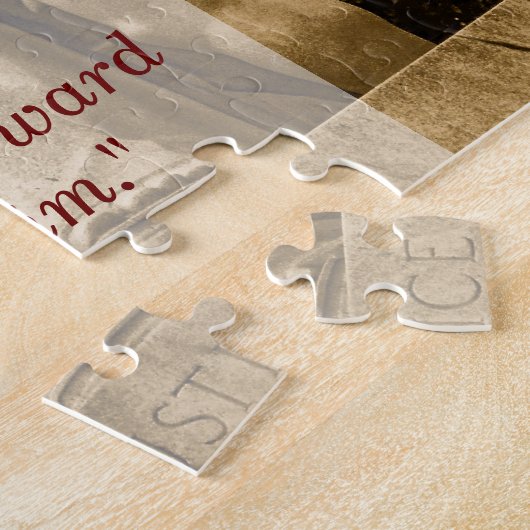 Proverbs 18 17 Geachte rechtspraak Legpuzzel (Zijkant)