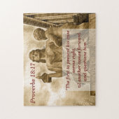 Proverbs 18 17 Geachte rechtspraak Legpuzzel (Verticaal)