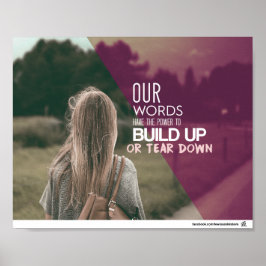 Proverbs 18:21 - De kracht van de tong Poster