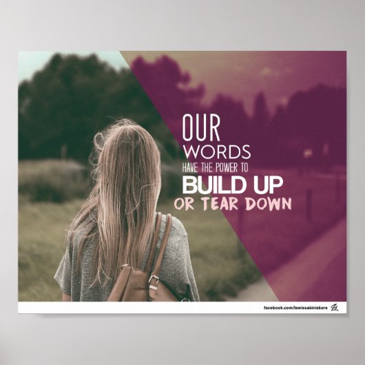 Proverbs 18:21 - De kracht van de tong Poster (Voorkant)