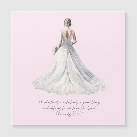 Proverbs 18:22 Wedding Greeting Card (Voorkant)