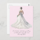 Proverbs 18:22 Wedding Greeting Card Briefkaart (Voorkant / Achterkant)