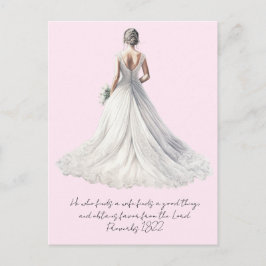 Proverbs 18:22 Wedding Greeting Card Briefkaart