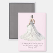 Proverbs 18:22 Wedding Greeting Card Magneet (Voorkant / Achterkant)