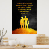 Proverbs 18:24 Bijbelversie Poster (Keuken)