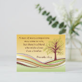 Proverbs 18:24 briefkaart (Staand voorkant)