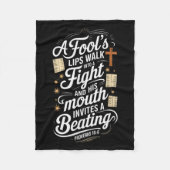 Proverbs 18 6 _ Bible Verse  Fleece Deken (Voorkant)