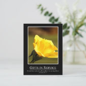 Proverbs 19:17 - Gebruik uw geschenken voor het di Briefkaart (Staand voorkant)