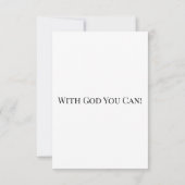 Proverbs 1:24-26 KJV Bijbelverse platte groet Kaart (Achterkant)