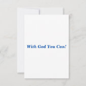 Proverbs 1:7 KJV Bijbelscriptgroet Kaart (Achterkant)