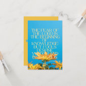 Proverbs 1:7 KJV Bijbelscriptie Pic Greeting Kaart (Voorkant / Achterkant in situ)