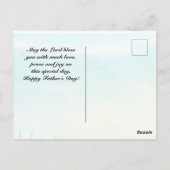 Proverbs 20:7 bijbelverse Vaderdag, vuurtoren Briefkaart (Achterkant)