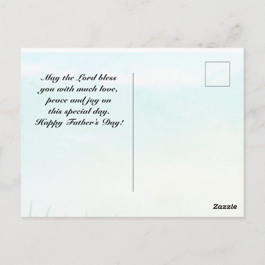 Proverbs 20:7 bijbelverse Vaderdag, vuurtoren Briefkaart (Achterkant)