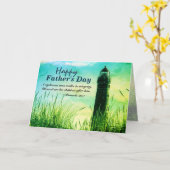 Proverbs 20:7 bijbelverse Vaderdag, vuurtoren Kaart (Gele Bloem)