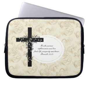 Proverbs 21:21 Laptop- of Netbook Carrier-Sleeve Laptop Sleeve