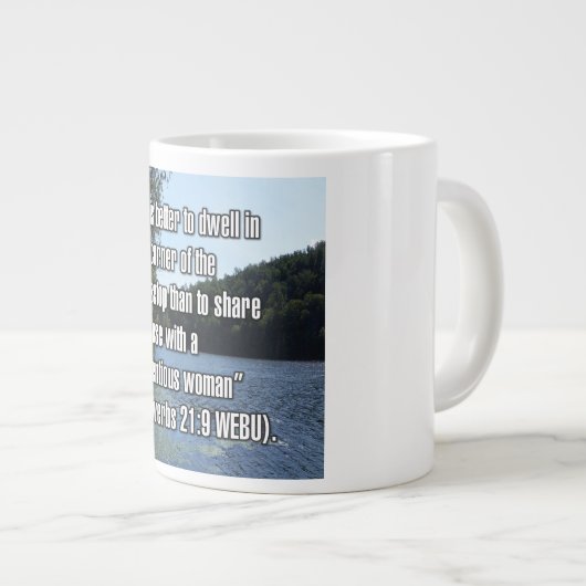 Proverbs 21:9 WEBU Mug Grote Koffiekop (Voorkant rechts)
