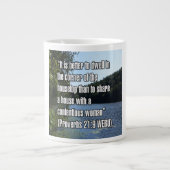 Proverbs 21:9 WEBU Mug Grote Koffiekop (Voorkant)