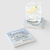 Proverbs 22:1, Inspirerend, Bijbelversie, Stenen Onderzetter (Zijkant)