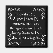 Proverbs 22:1 - magneet (Voorkant)