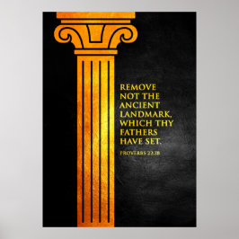 Proverbs 22:28 Bijbelversie Poster