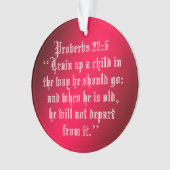PROVERBS 22:6 ORNAMENT (voorkant)