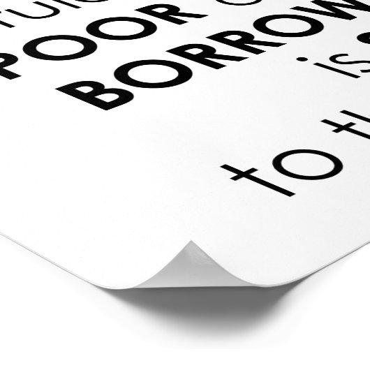 Proverbs 22:7 De rijke regel over Bijbel Dave Rams Poster (Hoek)