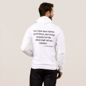Proverbs 24:16 Bijbelversie-scripts volledig-Zip M Hoodie (Achterkant volledig)