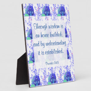 Proverbs 24:3 Plaque Fotoplaat