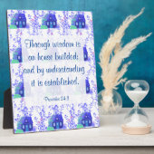 Proverbs 24:3 Plaque Fotoplaat (Zijkant)