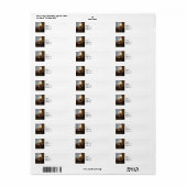 Proverbs 24 3 via het Wisdom is een huis gebouwd Etiket (Full Sheet)
