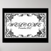 Proverbs 25:17 Welkomstafdrukken Poster (Voorkant)