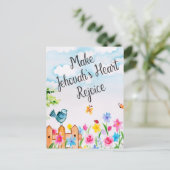 Proverbs 27:11 Maak het hart van Jehovahs blij Briefkaart (Staand voorkant)