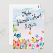 Proverbs 27:11 Maak het hart van Jehovahs blij Briefkaart (Voorkant / Achterkant)