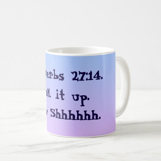 Proverbs 27:14 Mok Zonneopkleuren (Voorkant rechts)