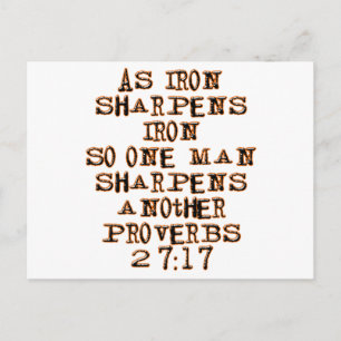 Proverbs 27:17 briefkaart