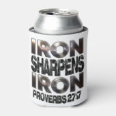 Proverbs 27-17 IJzeren scherpen IJzer Blikjeskoeler (Blikje Voorkant)