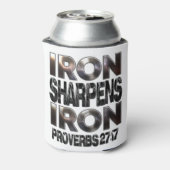 Proverbs 27-17 IJzeren scherpen IJzer Blikjeskoeler (Blikje Achterkant)