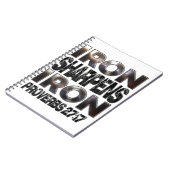 Proverbs 27-17 IJzeren scherpen IJzer Notitieboek (Linkerzijde)