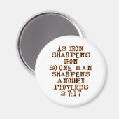 Proverbs 27:17 magneet (Voorkant / Achterkant)