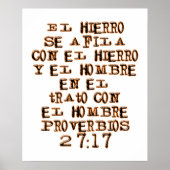Proverbs 27:17 poster (Voorkant)