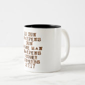 Proverbs 27:17 tweekleurige koffiemok (Voorkant rechts)