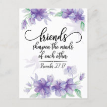 Proverbs 27:17 Vrienden verscherpen de Minds