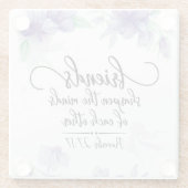 Proverbs 27:17 Vrienden verscherpen de Minds Glazen Onderzetter (Achterkant)