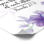 Proverbs 27:17 Vrienden verscherpen de Minds Poster (Hoek)