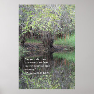 Proverbs 27:19 Afdrukken van scripts Poster