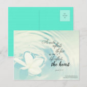 Proverbs 27:19 - Als water het gezicht weergeeft Briefkaart (Voorkant / Achterkant)