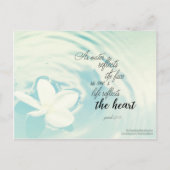 Proverbs 27:19 - Als water het gezicht weergeeft Briefkaart (Voorkant)