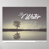 Proverbs 27:19 - Als water het gezicht weergeeft Poster (Voorkant)