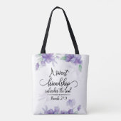 Proverbs 27:9 Sweet vriendschap verfrist de sol Tote Bag (Achterkant)